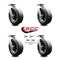 Service Caster Greenlee Caster Set - MA6065 GMX Cart - 4 Swivel Bolt On Swivel Locks - SCC GRE-SCC-100S1030-SNB-BSL-4 - alternate 4
